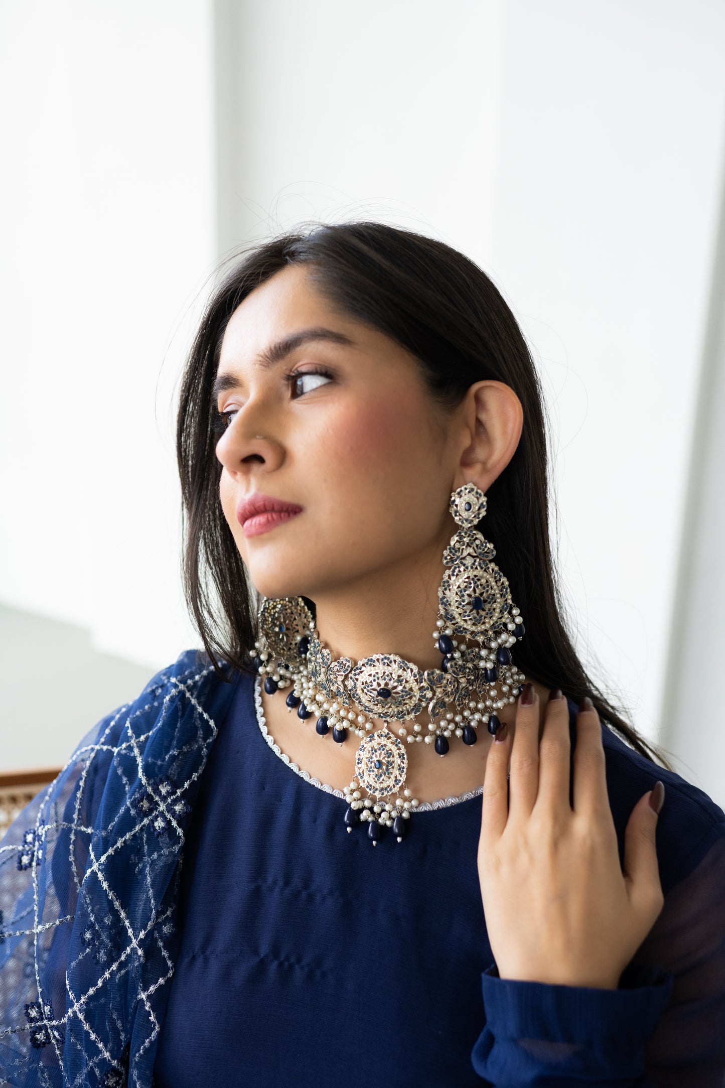 Haseena Choker and Earrings Set