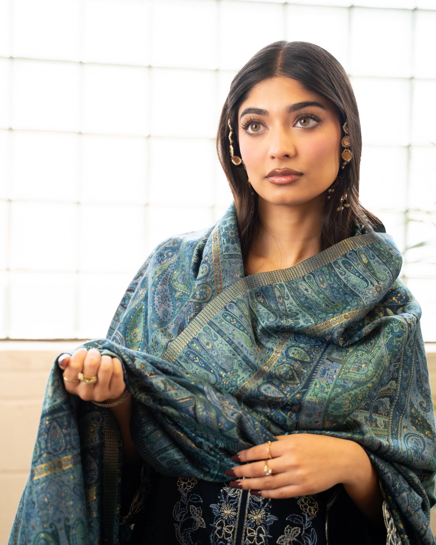 Gulrukh Kani Silk Shawl