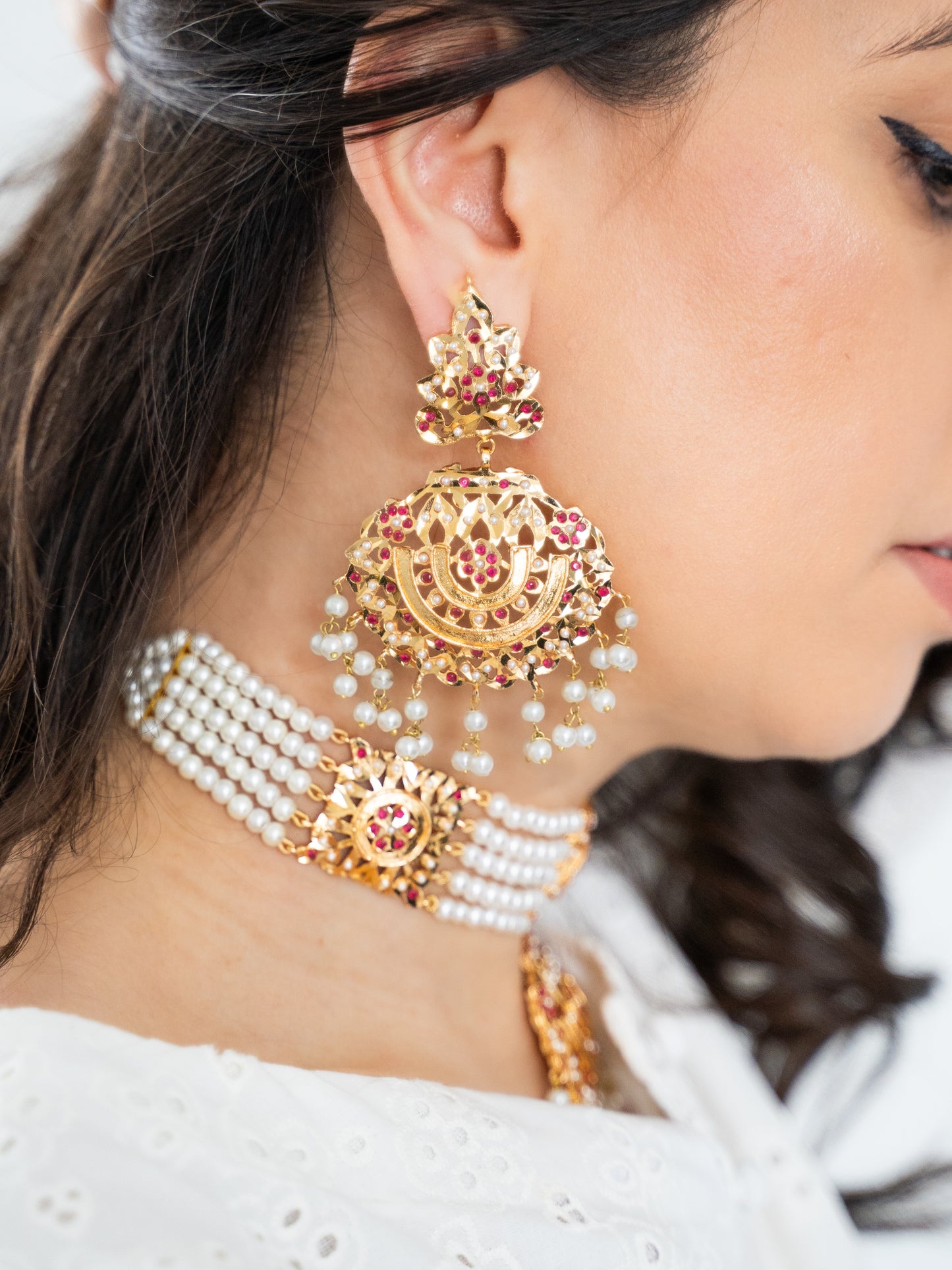 Shama Choker and Earrings Set