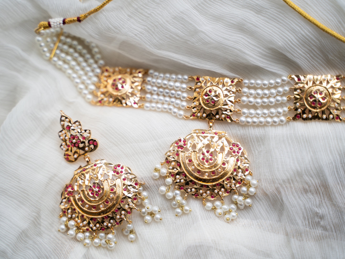 Shama Choker and Earrings Set