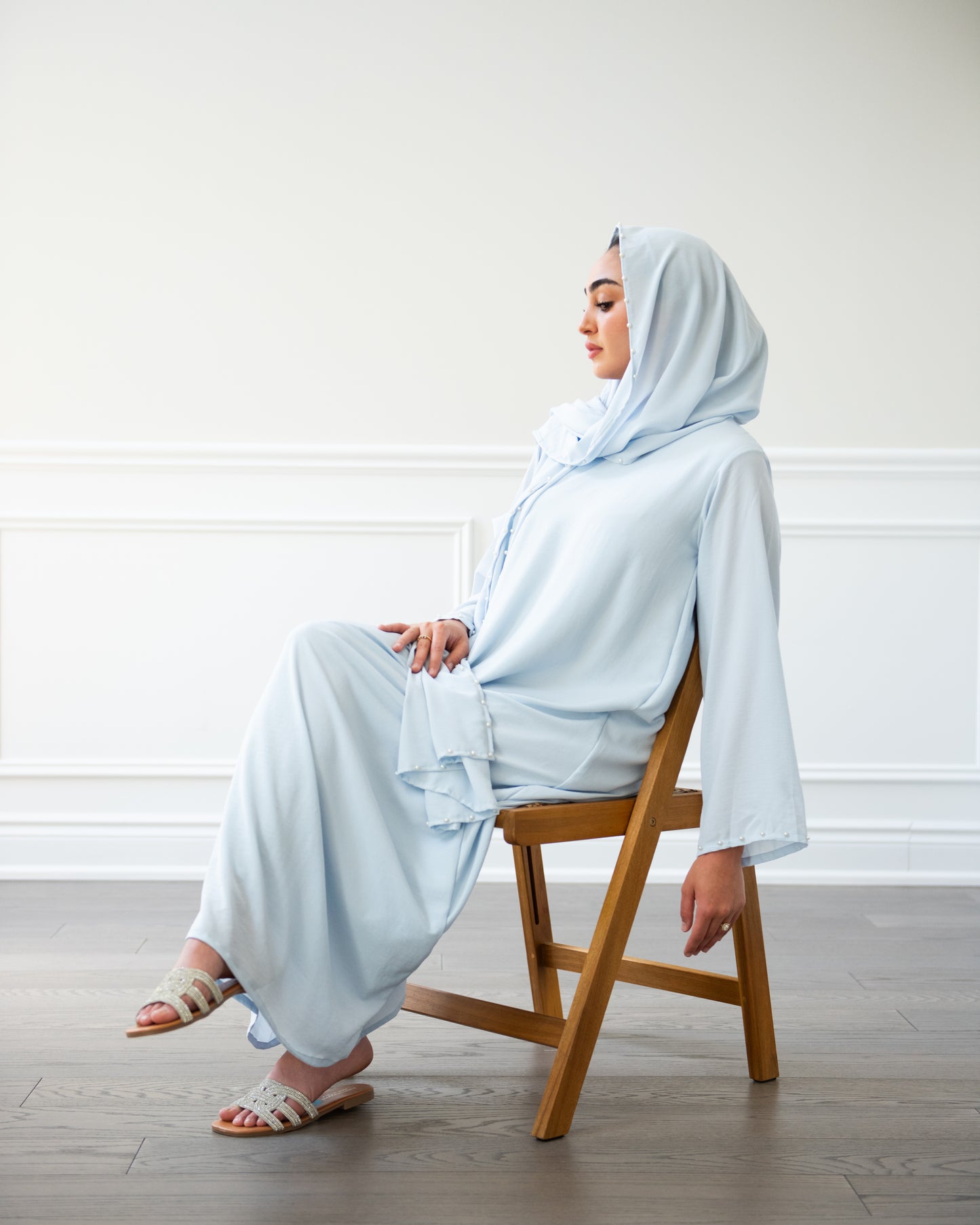 Aasmani - Maxi Dress + Scarf
