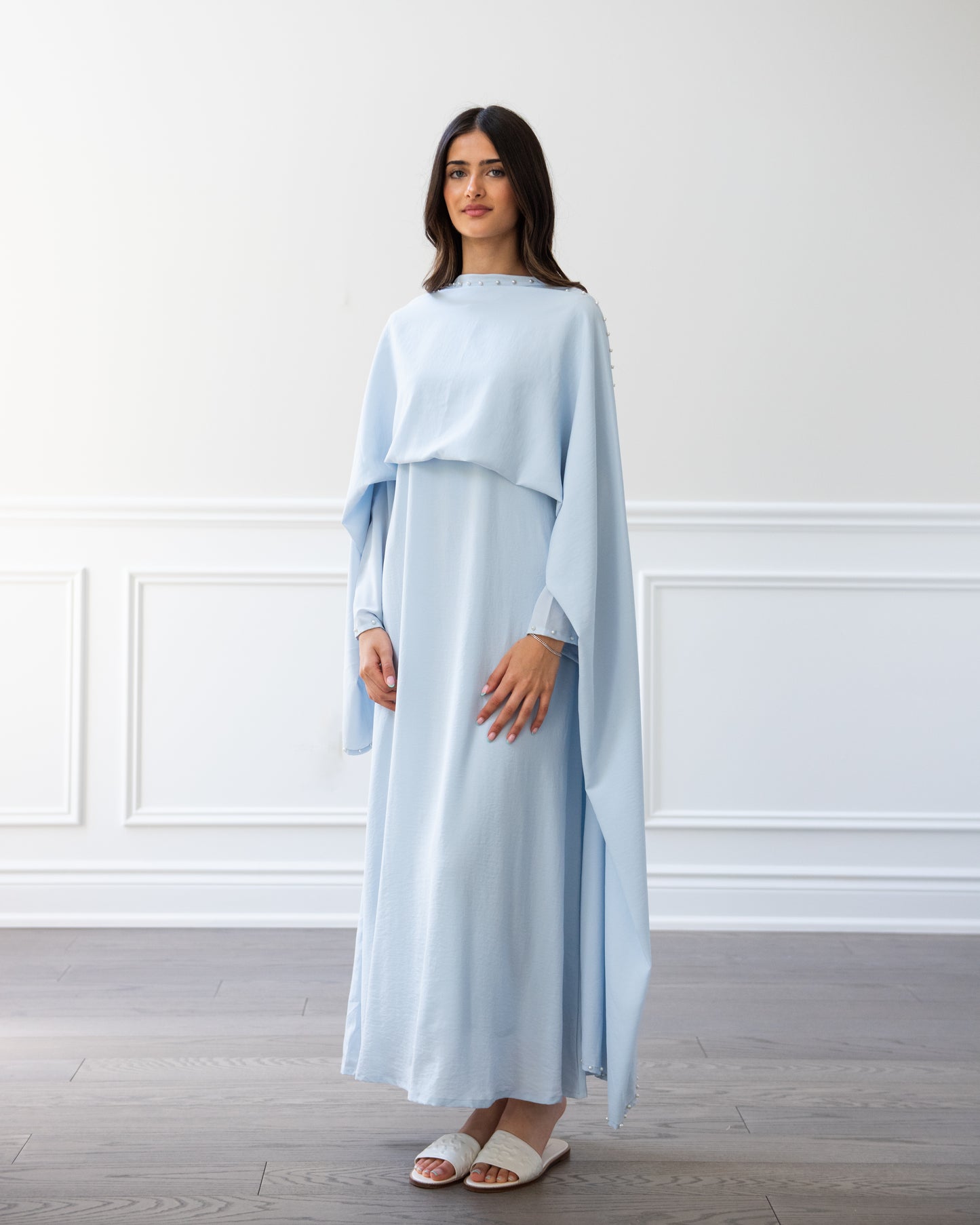 Aasmani - Maxi Dress + Scarf